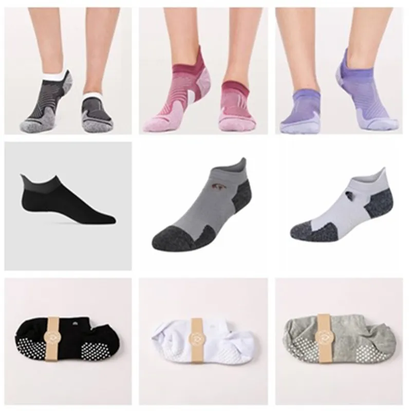 2022 محاذاة Lu-07 Socks Women و Cotton Cotton Wild Classic Classics Mix Black White Mix and Match Sports Fitness