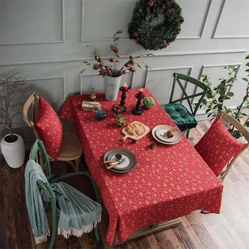PIC Premium Christmas Jacquard Tablecloth - Wrinkle-Free, Water-Resistant, 60 X 90 Inches, Holiday Dining Decor - View #4