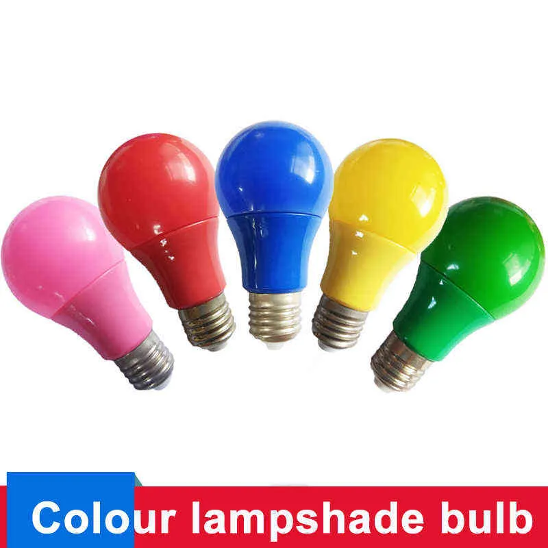 E27 Colorful Globe Light Bulb Led Bar Light 5W 7W 9W Red Blue Green Yellow Pink Lampara Led Bombillas For Bar KTV Party Lighting