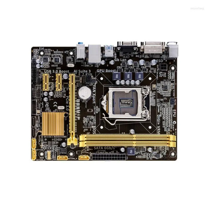 Материнские платы Оригинальная материнская плата B85M-F LGA 1150 DDR3 USB2.0 USB3.0 16 ГБ VGA DVI SATA3 B85 Материнские платы Материнские платы