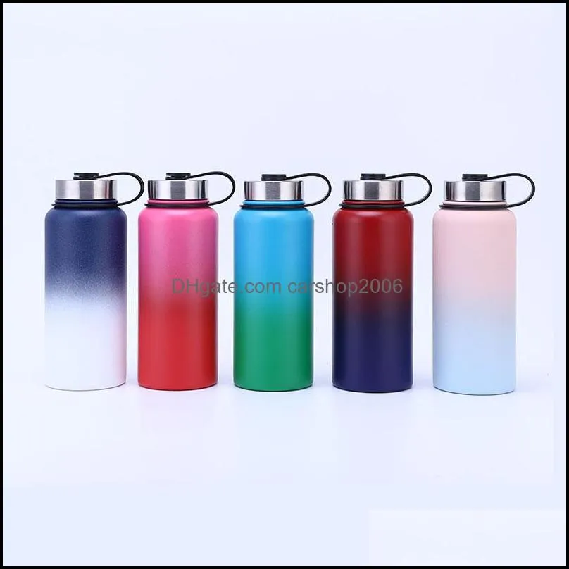 32oz/1000ml Reusable Tumblers Stainless Steel Car Cups Vacuum Insulated Double Wall Water Bottle Thermal Sublimation Space Cup