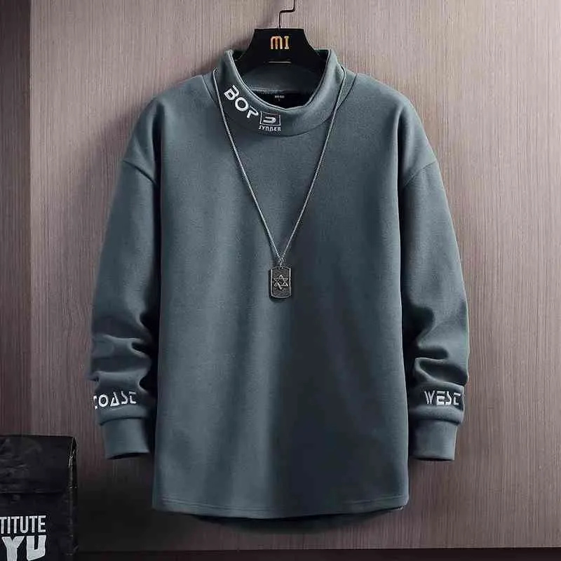 Loose store collar sweatshirt