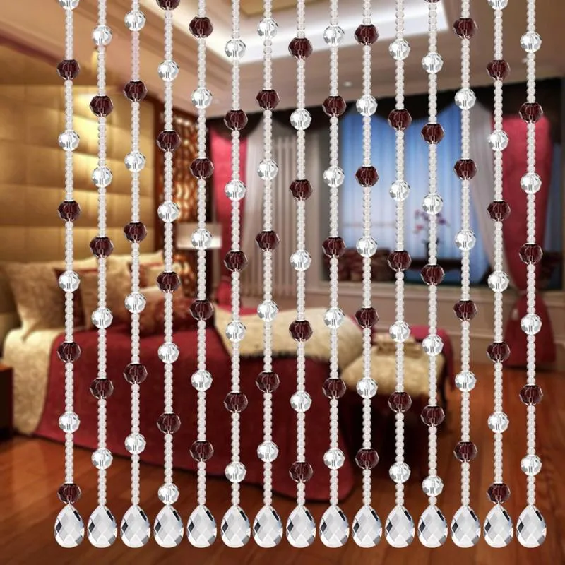 Crystal Glass Bead Curtain Living Room Bedroom Window Door Blinds On  Windows All transparent