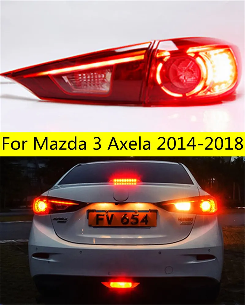 Accessori del coilette automobilistico per Mazda 3 Axela LED LEGGIO LIGHT 20 14-20 18 DRL Luci del freno di svolta Luci di inversione del segnale