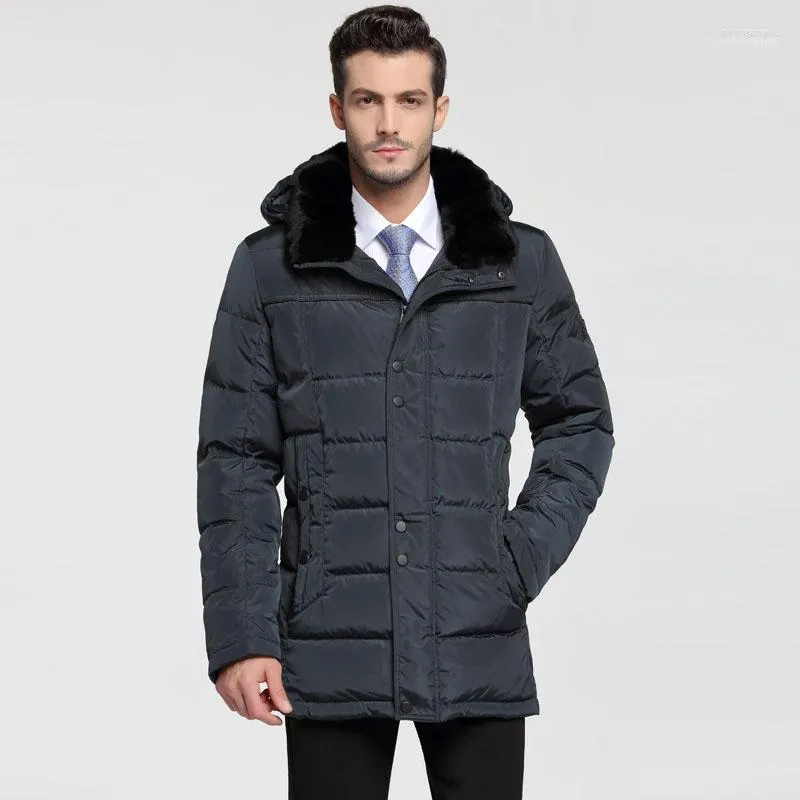 Men's Down & Parkas Light Men 2022 Jacket For Europe And Russia Winter Minus 40 Degrees Rex Fur Collar Hood P3171 Phin22