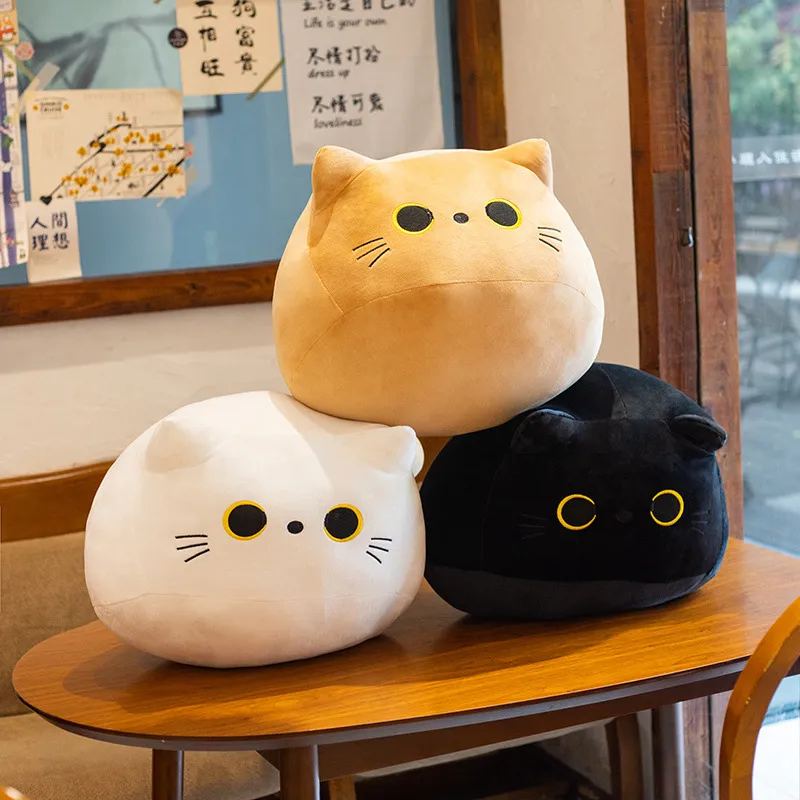 工場卸売3色11.8インチ30cm黒猫のぬいぐるみおもちゃかわいい枕クッション漫画ビデオ周辺人形の子供の贈り物