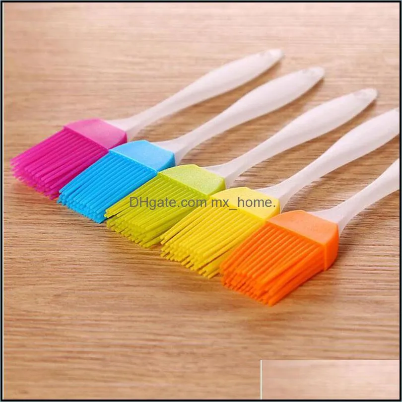 Candy Colorful Silicone Bakeware Basting Brush Pastry Bbq Brush Oil Brush Cream Brushes Cake Utensil Bread Cooking