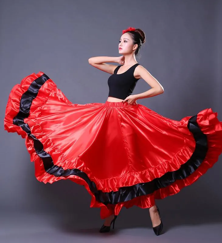 Ropa De Escenario Para Mujer, Disfraz De Flamenco Español, Falda De Baile,  Competición De Actuación, Vestido De Columpio Grande, Disfraces De Corrida  De Toros De Ballet De Estilo Gitano De 20,72 €