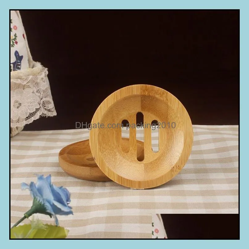 round mini soap dish drying holder creative environmental protection natural bamboo soaps holders lxl1206-l