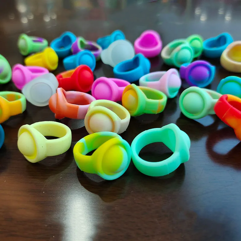 Push Bubble Ring Fidget Toy Simple Childrens Education For Autism