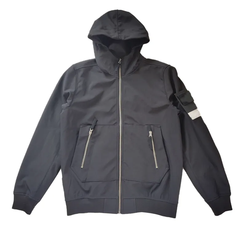 Heren 21SS 40727 Mode Nieuw Soft Light Shell-jack met capuchon Koppels Sport- en vrijetijdsjassen