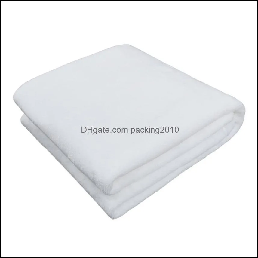 Wholesale! Sublimation Baby Blanket White Blank Soogan Carpets Theramal Transfer Printing Quilts Customized Sublimation Blankets A12