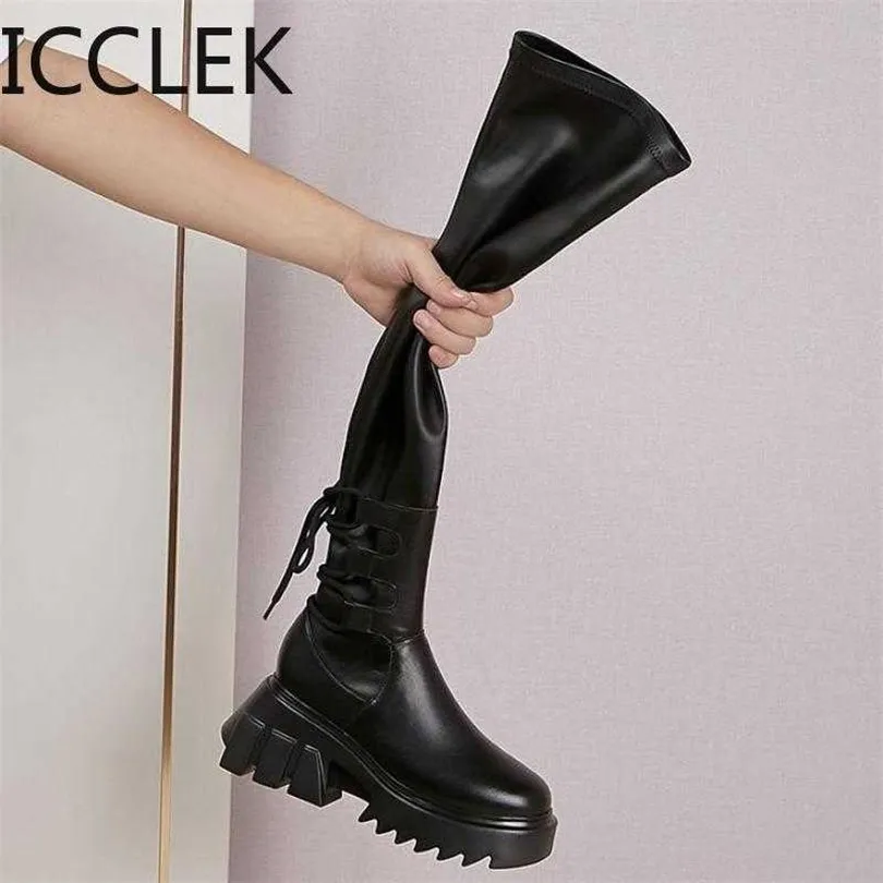 Thigh high on sale steel toe boots