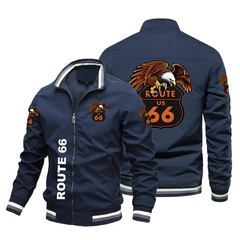 New Fashion Motorcycle Tide Brand Leather Men's Jacket