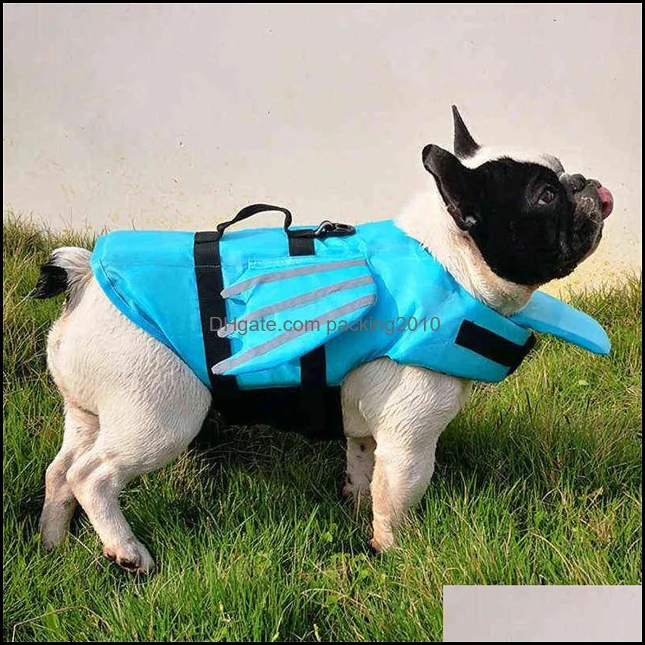 Dog Vest Summer Pet Life Jacket Safety Swimwear Swim Suit Jackets With Reflective Wing