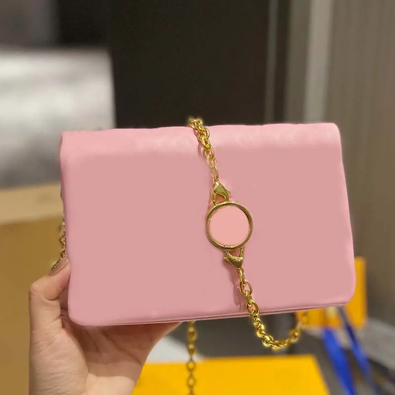 cousin messenger bags V handbags chain wallets Pressure printing purse crossbody bags Shimmer shoulder bag Rose gold hardware Sequins Removable strap