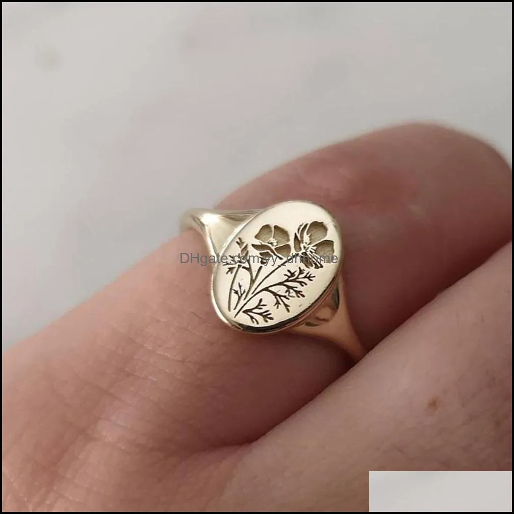 delicate oval ring fashion spring little swallow flower ring birds whispering floral ladies rings classic delicate floral dai yydhhome