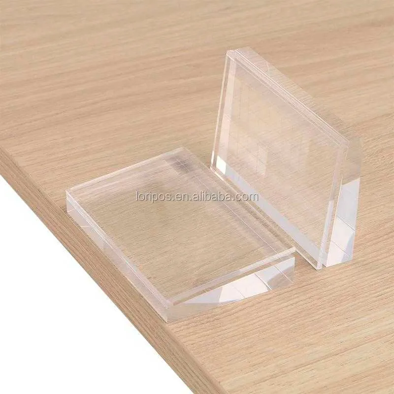 10 x 6cm Shelf Top Price Talker Customized Size Slant Acrylic Photo Frame Block Stand Merchant Info Paper Tag Display Rack