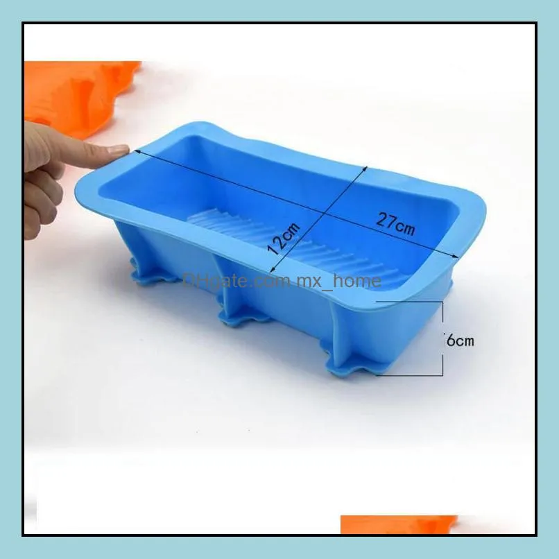 baking dishes silicone cake mould pan oven rectangle mould silicone bread loaf cake mold forms non stick kitchen tools ysy366-l
