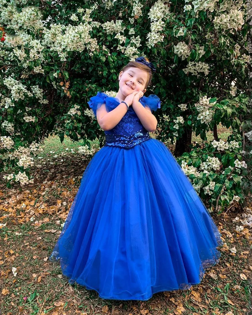 Kids blue clearance party dress