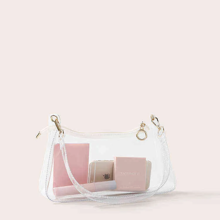 Sac à aisselle transparente de mode de mode Type de boulette Petite sac de femme d'épaule portable