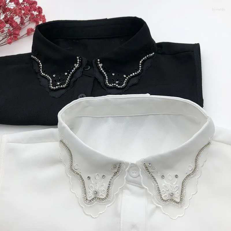 رابطات القوس سيتونجيلي كوريا وايلد وهمية مزيفة للنساء فستان سترة الزخرفة سيدة قميص قابلة للفصل قمم القابلة للإزالة قابلة للإزالة.