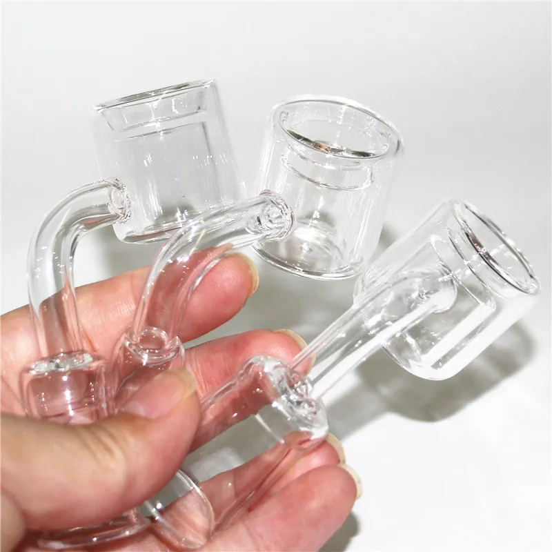 Palenie kwarcu termiczne Bangers 10 mm 14 mm 18 mm podwójny kwarc banger paznokcie do szklanej miski Dab Rig Bongs