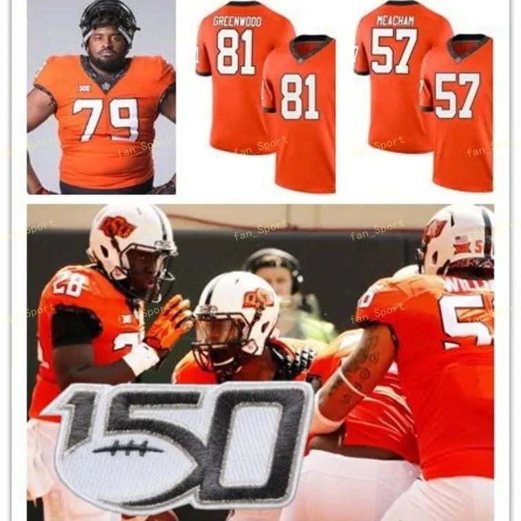 NIK1 NCAA College Jerseys Oklahoma State Cowboys 2 Mason Rudolph 28 James Washington 3 Spencer Sanders 6 Dru Brown 81 Justin Blackmon Custom