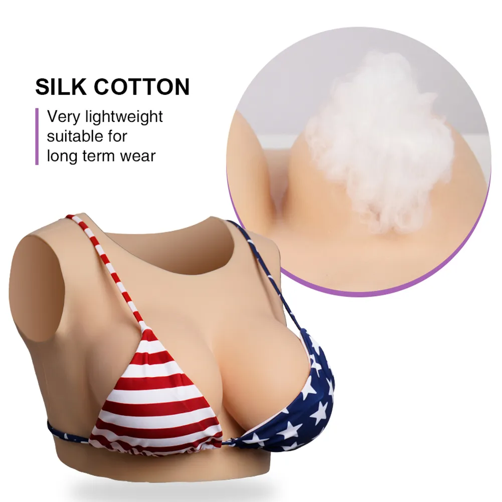 Fake Boobs Silicone Breastplate Round Rollar Silicone Breasts