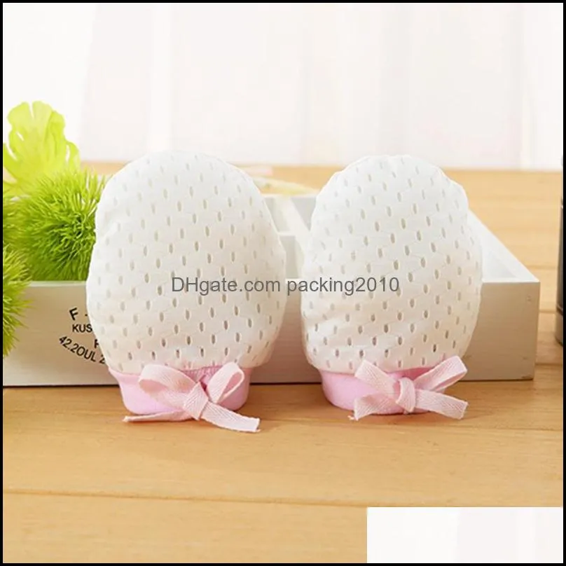 newborn baby mittens no scratch baby gloves home textile newborn mittens with anti falling strap for infant