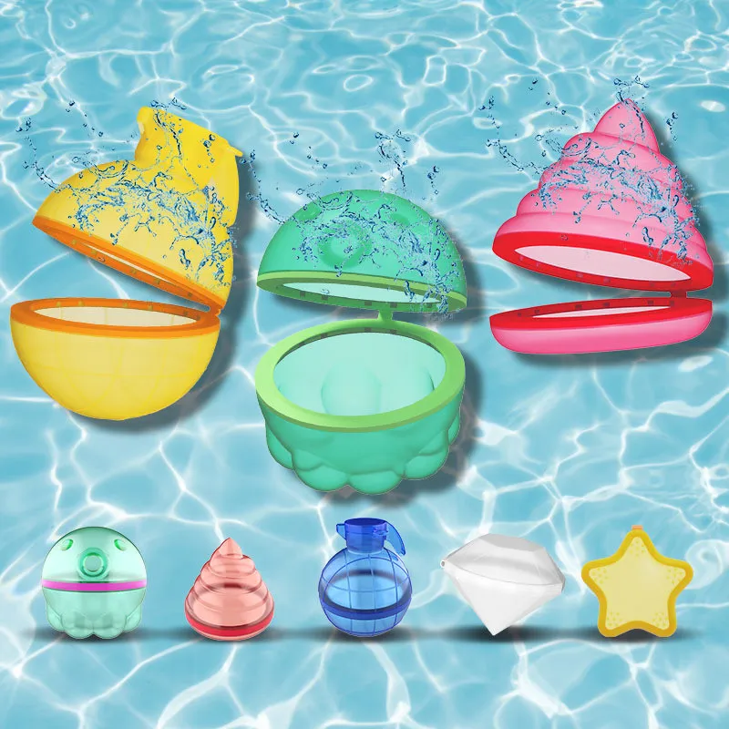 Reusable Water Balloons Force Magnetic Water Water Bomb Splash Balls Summer Swimming Pool Toys for Kids Children