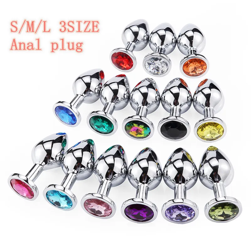 Anal Pik Sexy Toys Butt dla dorosłych Analnach Tube Metal Masturbatoranal Vibratory S/M/L Diamond Butt Shop