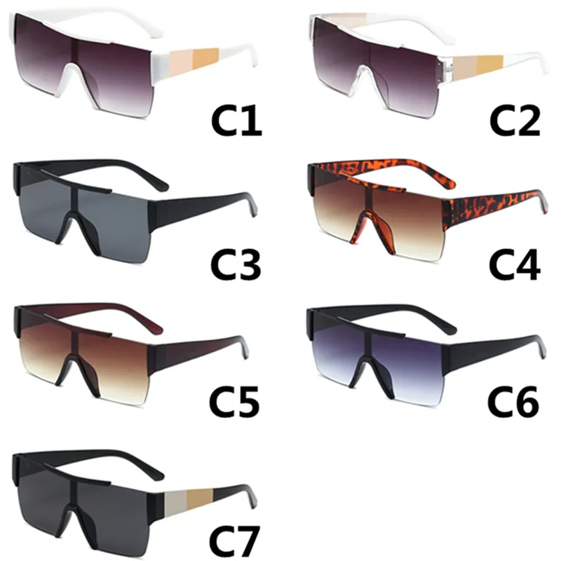 Mode designer solglasögon för män och kvinnor sport solglasögon UV skydd stor ramlös glasögon toppkvalitet