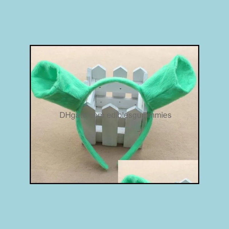 HOme Halloween Hair Hoop Shrek Hairpin Ears Headband Head Circle Party Costume Item Masquerade Party Supplies