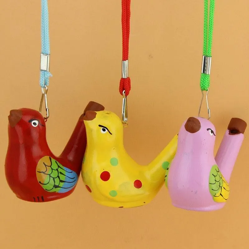 Ceramic Water Bird Whistle Spotted Warbler Song Chirps Home Decoration For Children Kids Gifts Party Favor