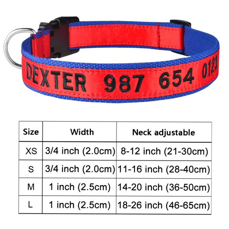 Adjustable Nylon Products Trackable Dog Collars Custom Free
