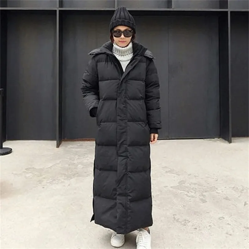 Womens Oversized X Long Down Parka Extra Long Puffer Coat Loose Fit Hooded Winter Jacket For Warmth And Style 211120 From Xue03 36.82 DHgate.Com