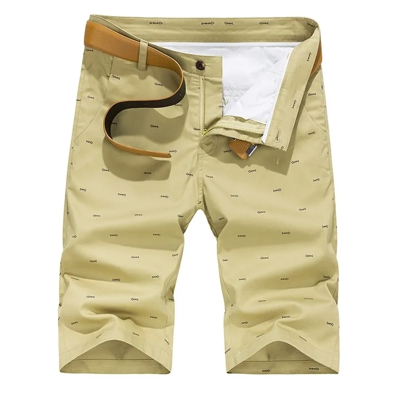 Woodvoice Brand Men Shorts Summer Fashion Solid Color Casual Male shorts Bermuda masculina knie lengte plus maten 2840 rechte 210322