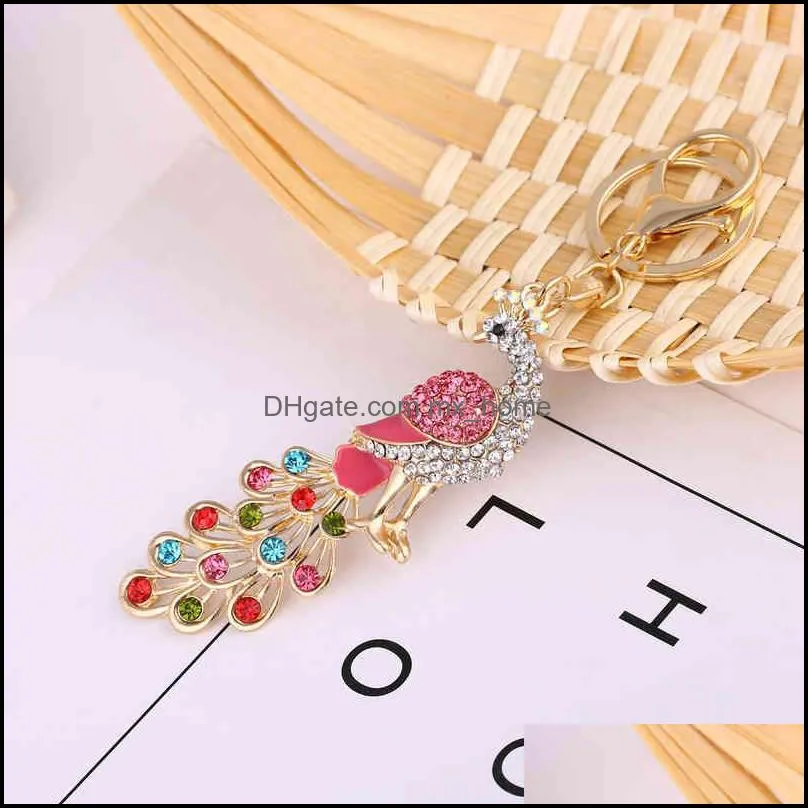 Chinese Style Key Chain Peacock Lovely Car Pendant Bag Accessories Creative Festival Gifts Activities