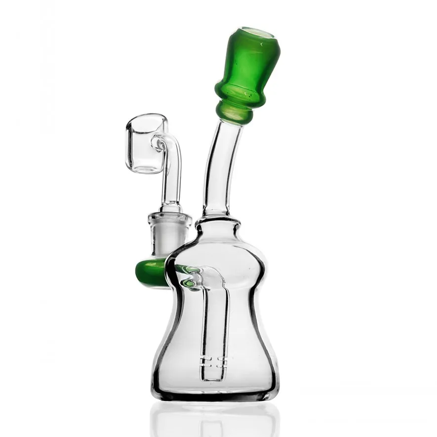 7.5inchs Mini Oil Rigs Heady Glass Bong narguilés Pipe Unique Water Bongs Accessoire Avec 14mm Banger