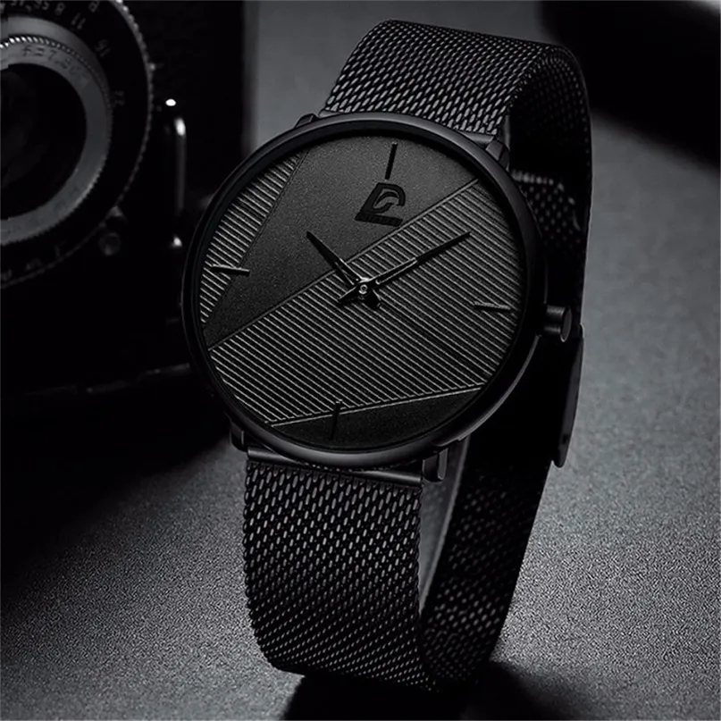 Reloj Hombre Watches 미니멀리스트 남성 패션 울트라틴 시계 시계 간단한 남자 사업 쿼츠 손목 시계 masculino 220715
