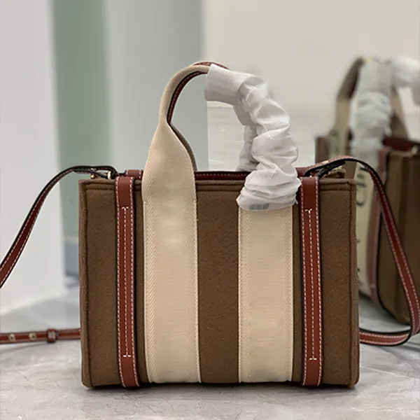 2022 Spring New Wool tote bags Large Capacity Canvas Bag Leisure Handbag Simple Printed Women's One Shoulder Messenger Bags letter handbags wide strap small medium ch