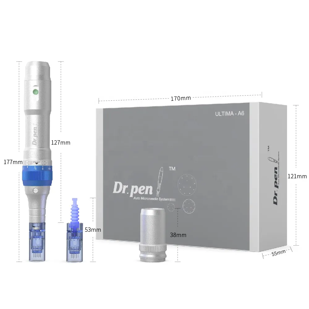 DR Pen A6 Wireless Model Best Kwaliteit 2 Batterij Microneedling Machine