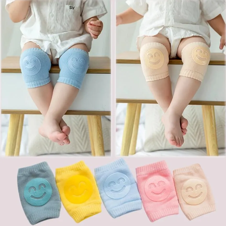 Baby Knee Pad Socks Kids Safety Crawling Elbow Cushion Infants Toddlers Protector Safety Kneepad Leg Warmer Girls Boys Accessories 5 Colors