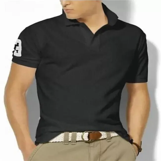 Zomer Heren Polo Shirt Designer Katoen Ademend T-shirt Borduurmachines T-shirts Fashion Casual Men's Tees