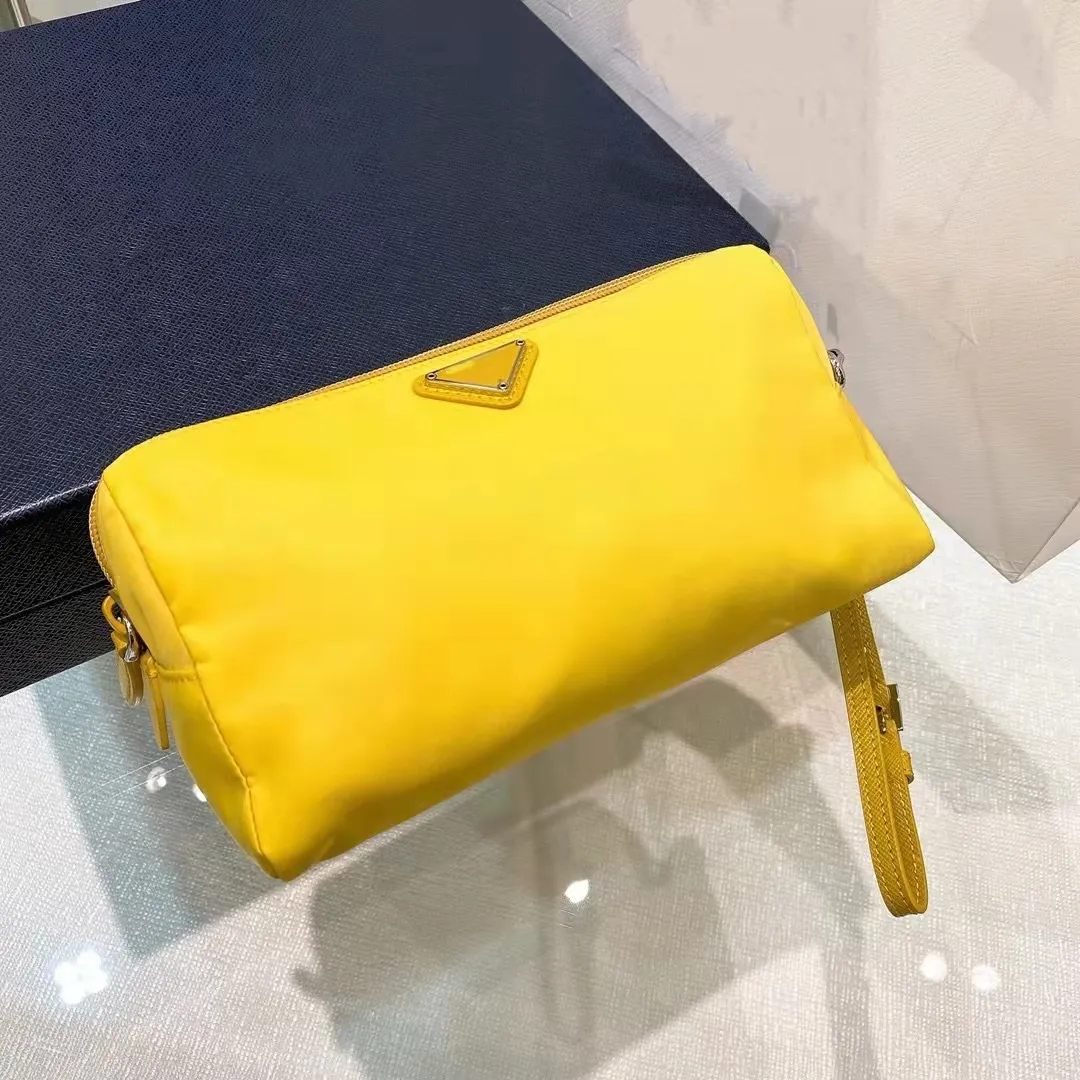Yeni üst düzey klasik P ev çanta raf organizatörü saf kanvas kozmetik çantalar moda kozmetik çanta tasarımcısı dikdörtgen taşınabilir set