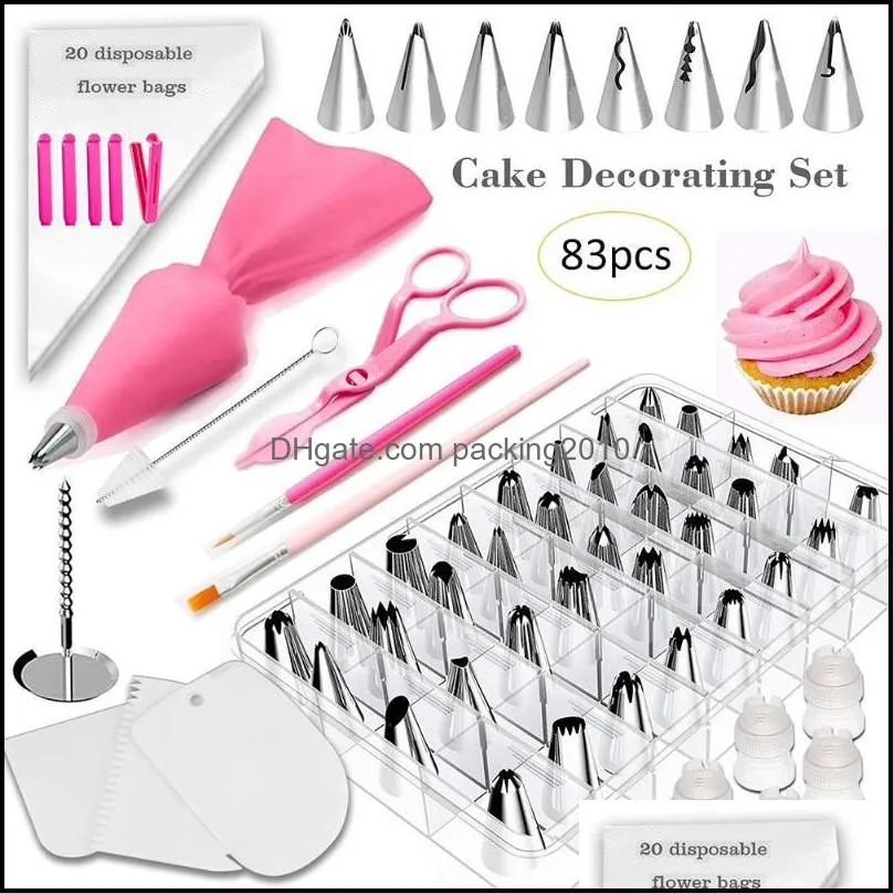 Baking Pastry Tools Bakeware Kitchen Dining Bar Home Garden Nozzles Cake Decorating Mouth Nozzle Scissors Dhd5G