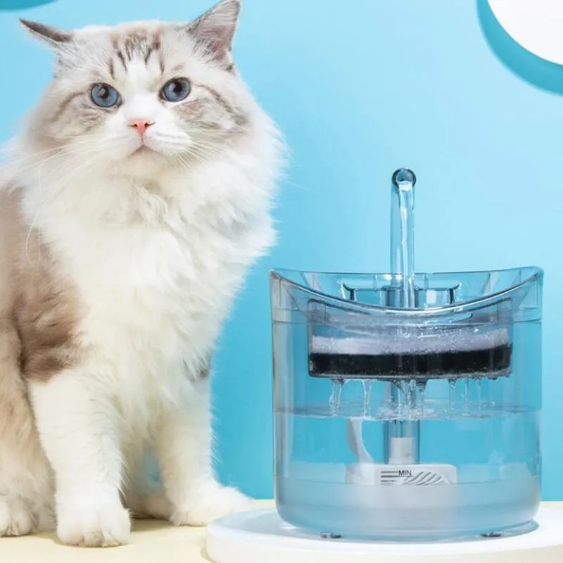 Automatic Pet Water Fountain 1.8L Capacity Transparent Filter Sensor Kit for Cats Dogs