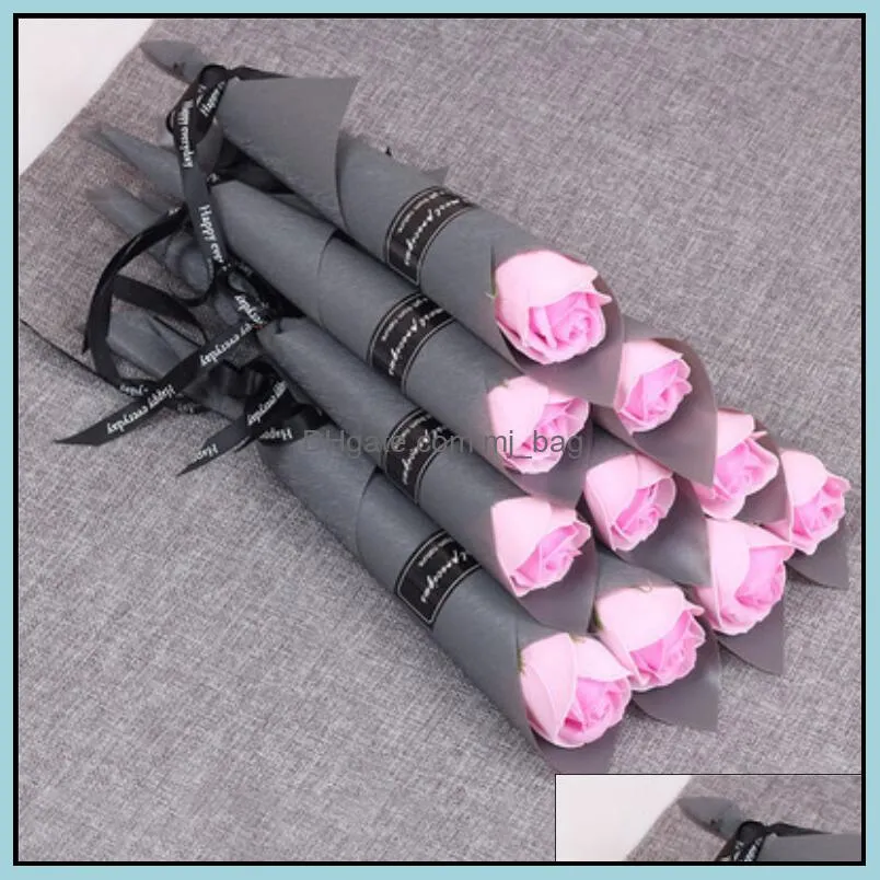 artificial rose carnation flower styles soap flowers valentines day birthday christmas gift for women wedding decoration yhm784-zwl