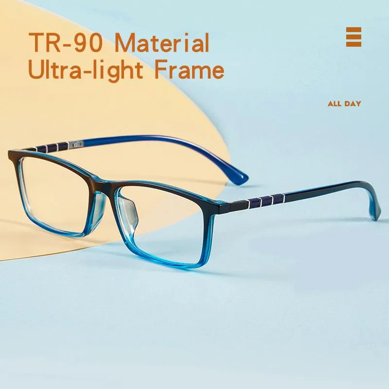 Mode solglasögon ramar ultralätt minne tr90 glasögon sport sport högkvalitativ fyrkantig optisk recept glas ram män 96005rfashion